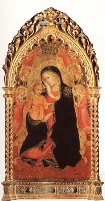 GADDI, Agnolo Madonna of Humility with Six Angels oil painting picture